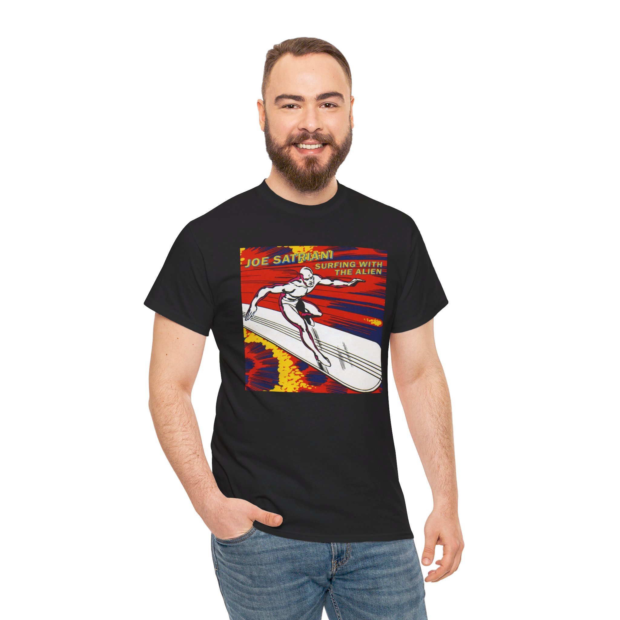 Surfing with the Alien Joe Satriani Unisex Heavy Cotton Tee - Image 14
