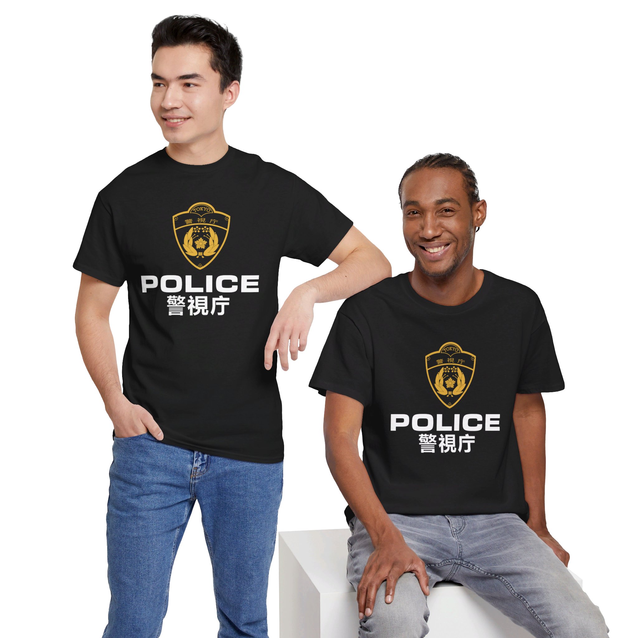 Japanese Police Logo National Police Agency (Japan) emblem Unisex Heavy Cotton Tee - Image 26