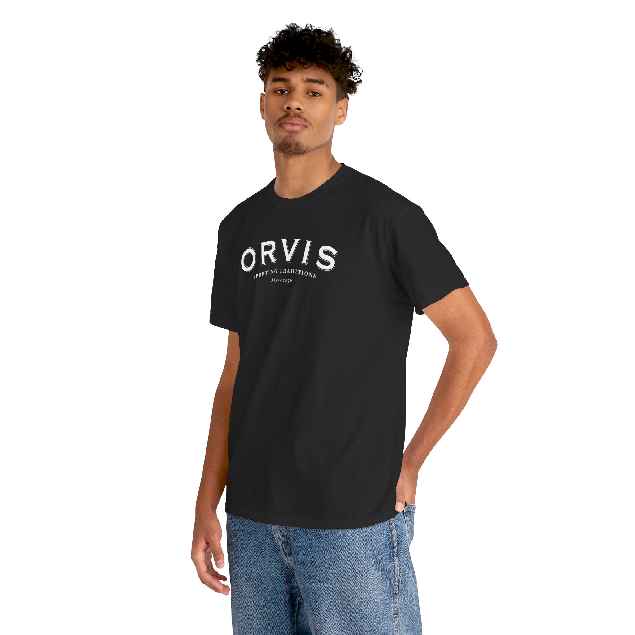 Orvis Logo T-shirt Unisex Heavy Cotton Tee - Image 15