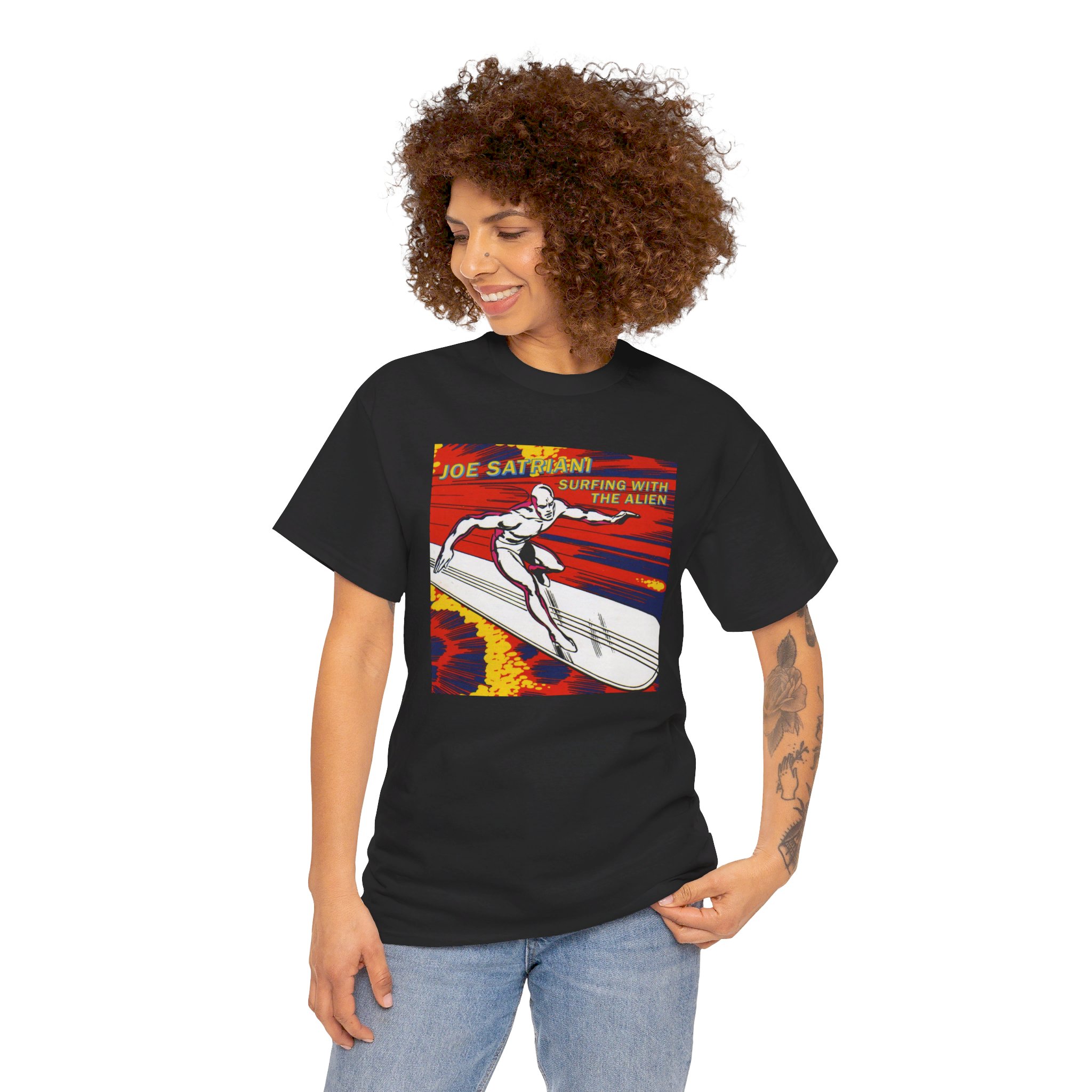 Surfing with the Alien Joe Satriani Unisex Heavy Cotton Tee - Image 12
