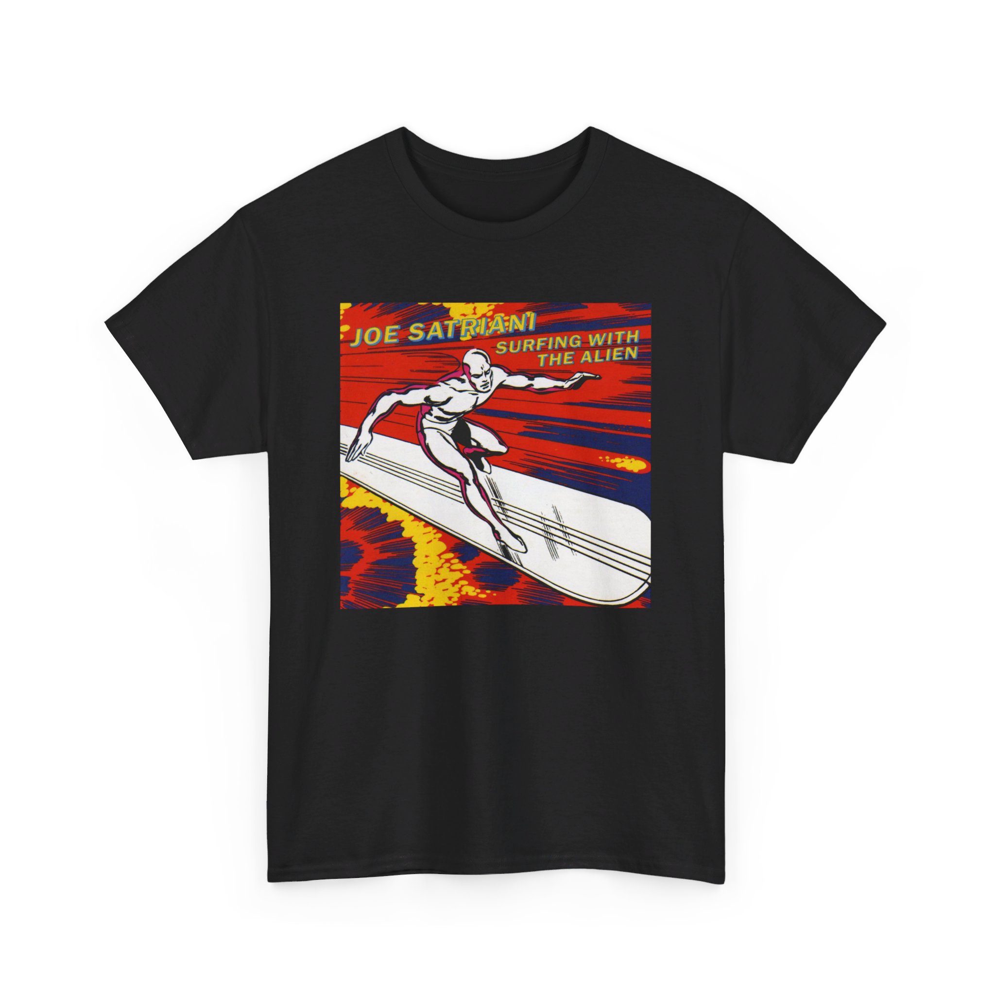 Surfing with the Alien Joe Satriani Unisex Heavy Cotton Tee - Image 4