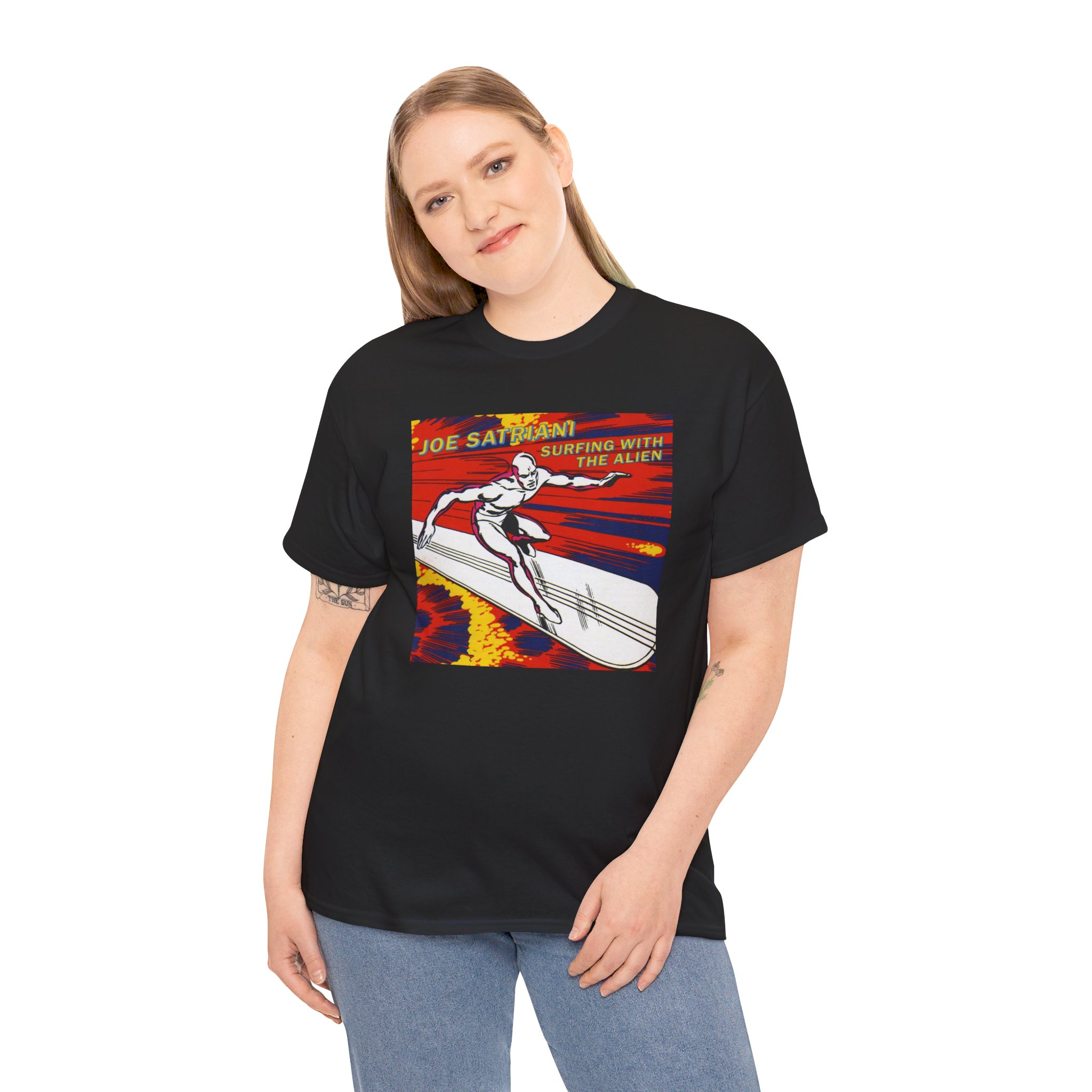 Surfing with the Alien Joe Satriani Unisex Heavy Cotton Tee - Image 13