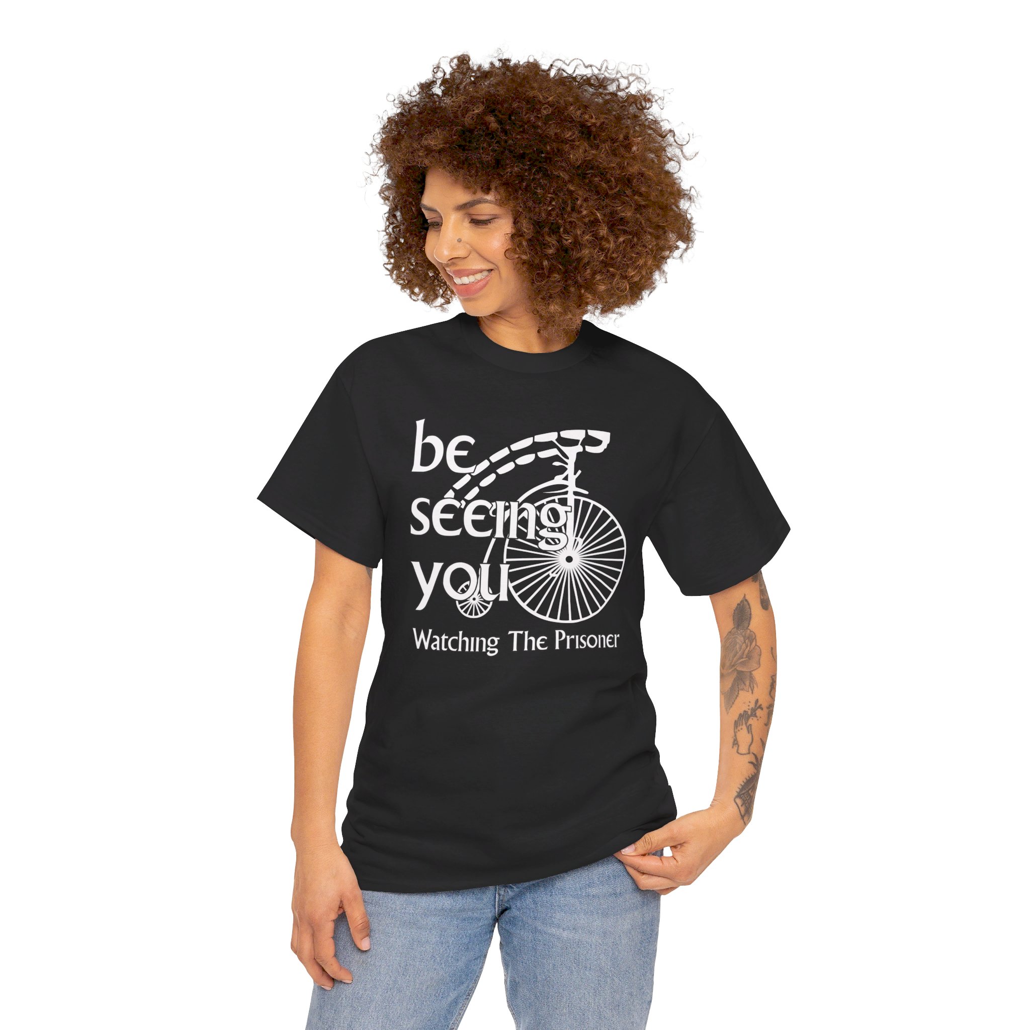 The Prisoner: “Be seeing you!” Unisex Heavy Cotton Tee - Image 12