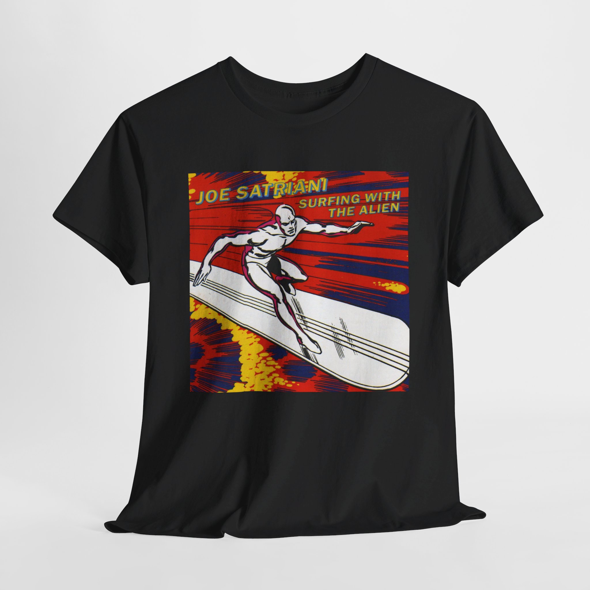 Surfing with the Alien Joe Satriani Unisex Heavy Cotton Tee - Image 7