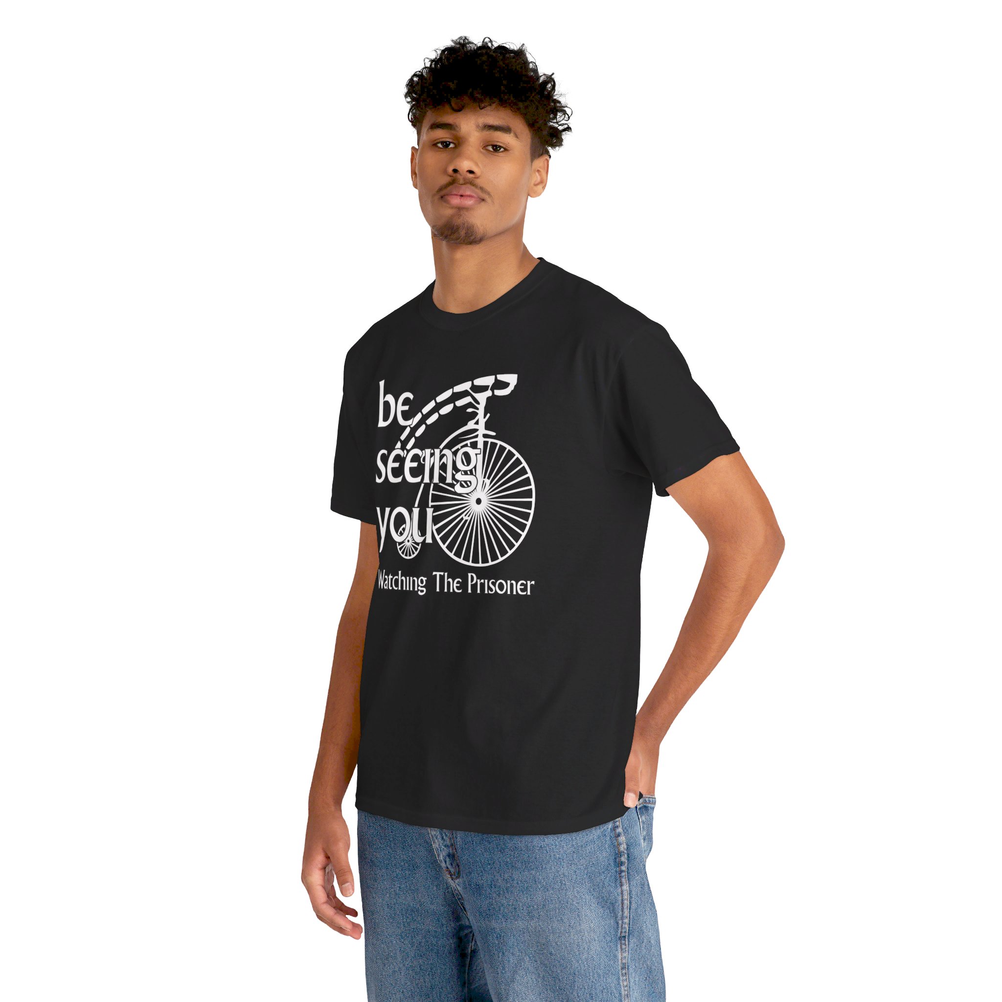 The Prisoner: “Be seeing you!” Unisex Heavy Cotton Tee - Image 15