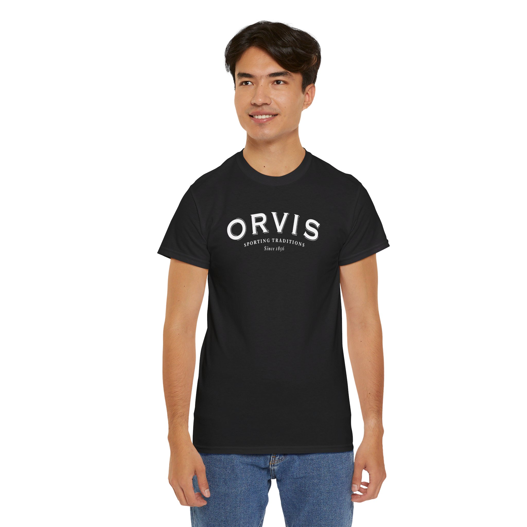 Orvis Logo T-shirt Unisex Heavy Cotton Tee - Image 22