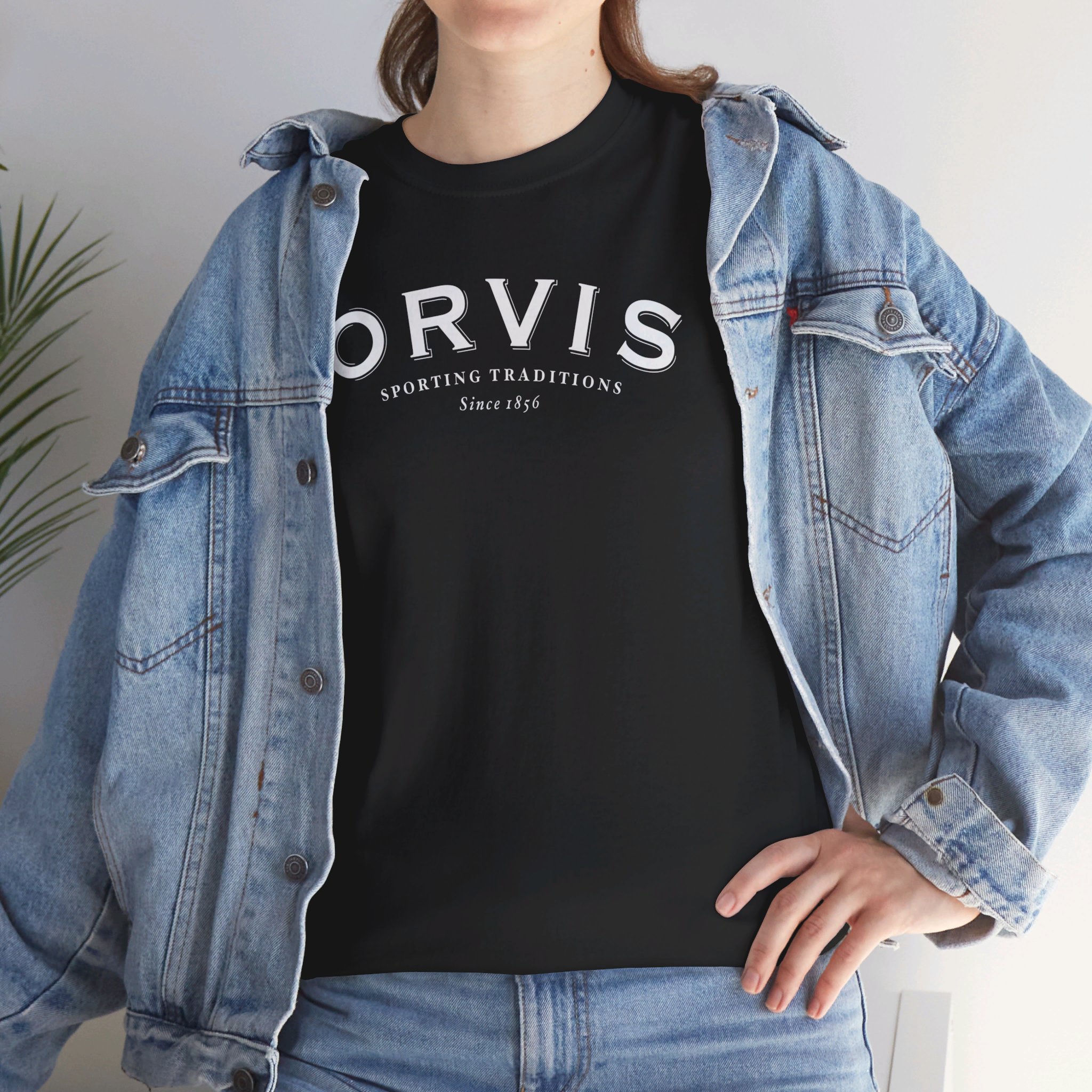Orvis Logo T-shirt Unisex Heavy Cotton Tee - Image 24