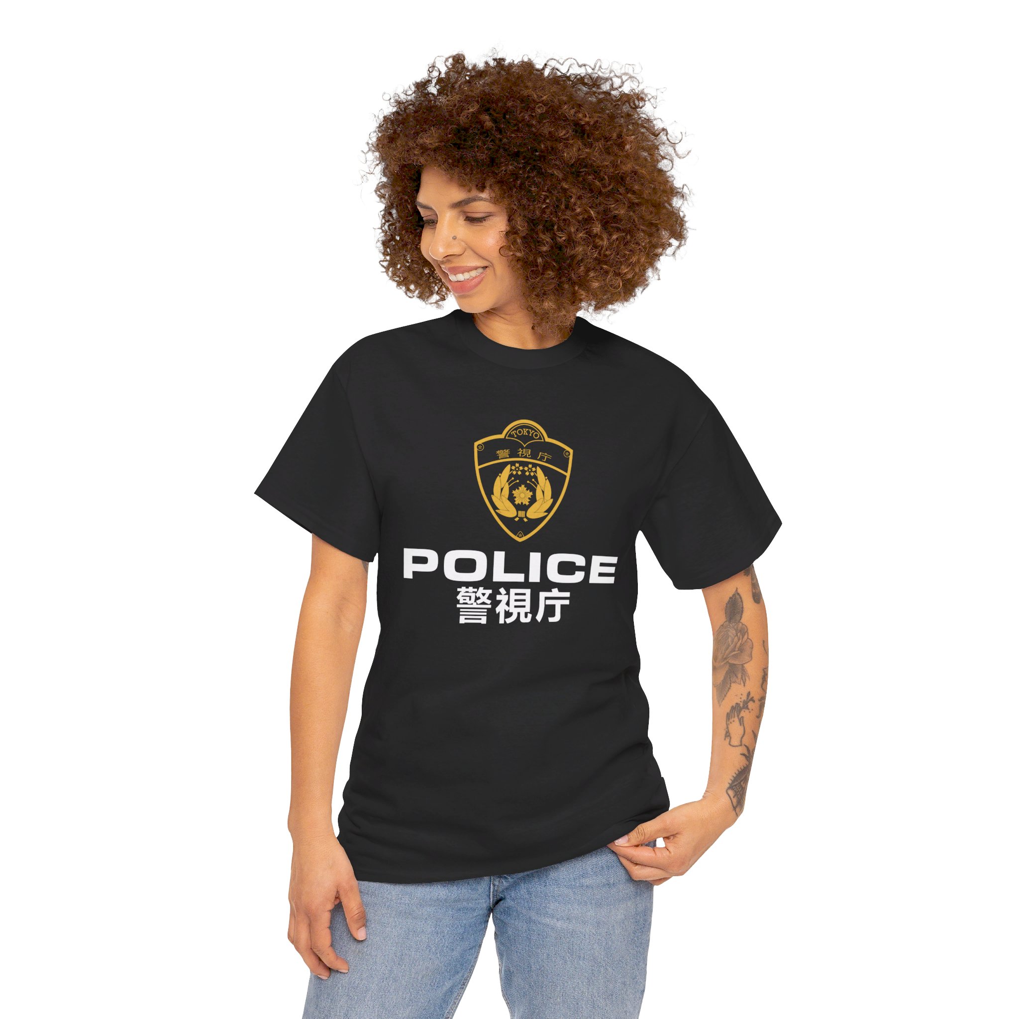 Japanese Police Logo National Police Agency (Japan) emblem Unisex Heavy Cotton Tee - Image 12