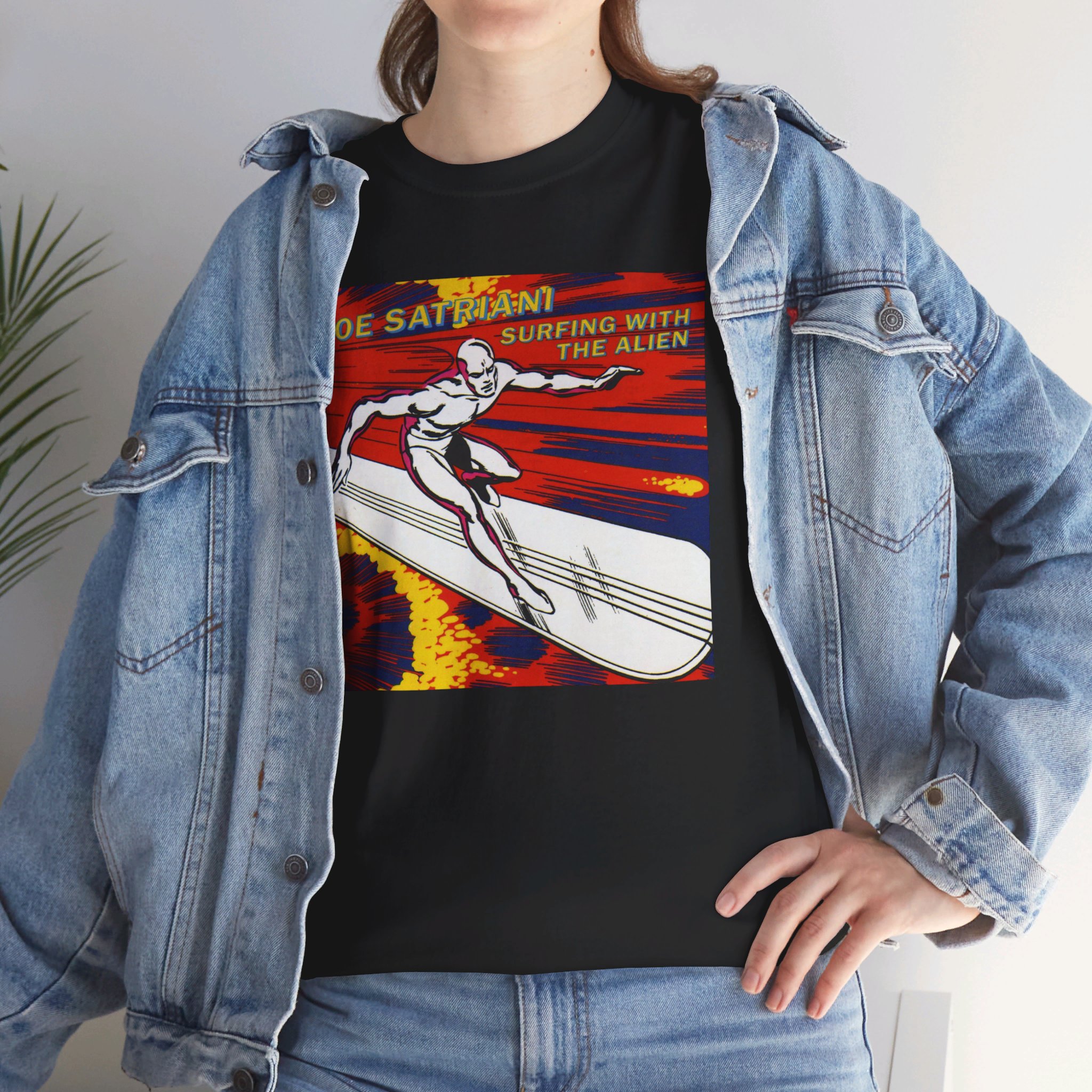 Surfing with the Alien Joe Satriani Unisex Heavy Cotton Tee - Image 24