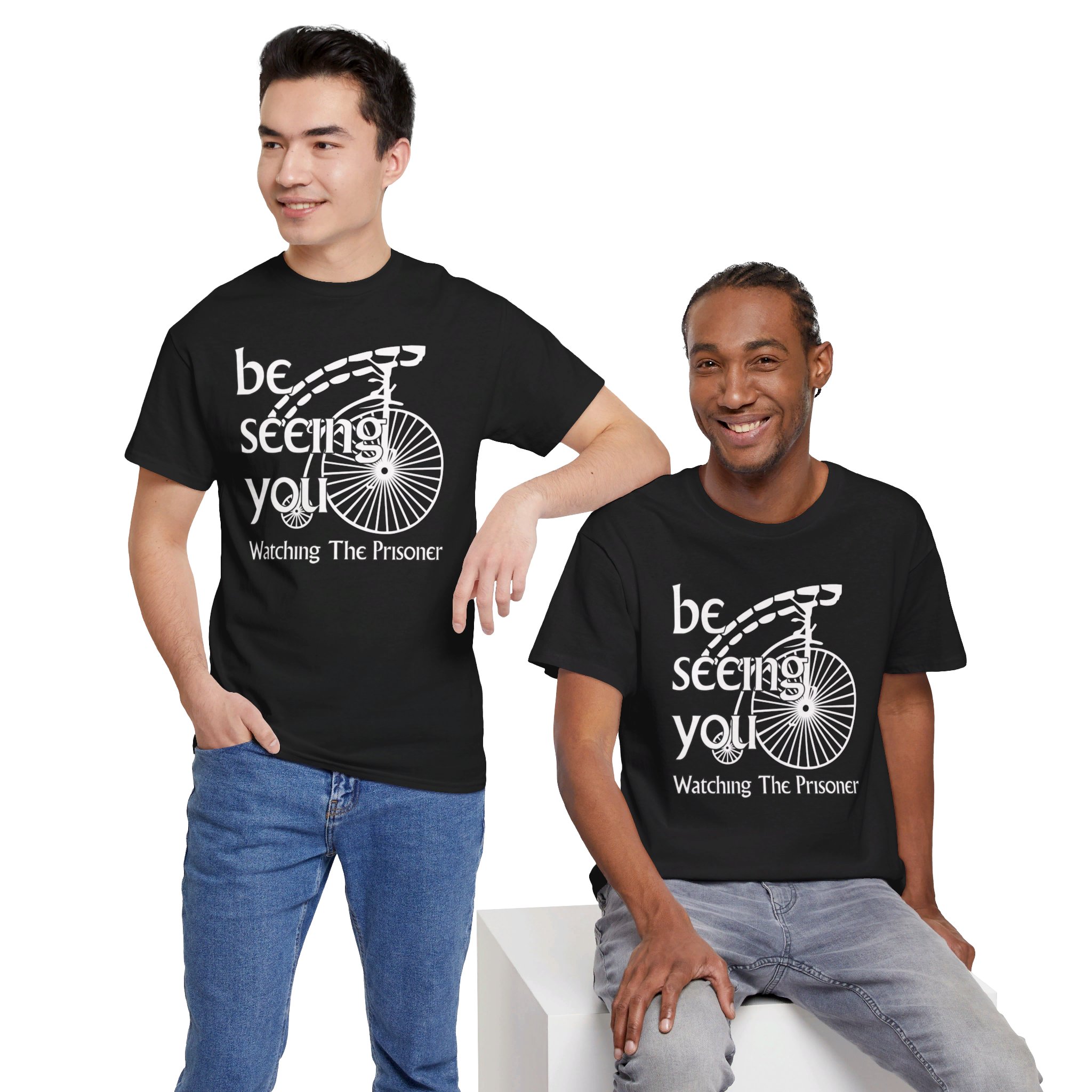 The Prisoner: “Be seeing you!” Unisex Heavy Cotton Tee - Image 26