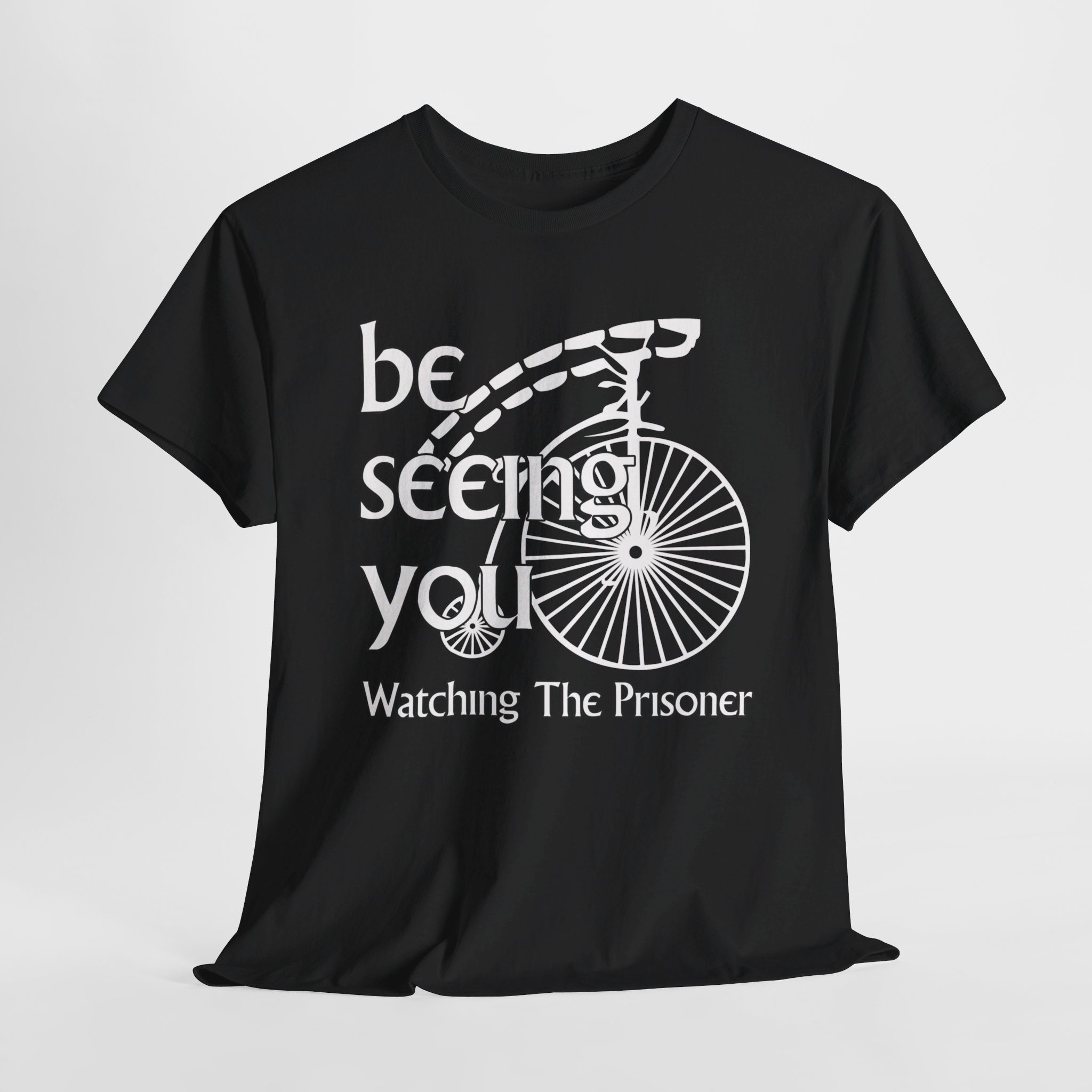 The Prisoner: “Be seeing you!” Unisex Heavy Cotton Tee - Image 7