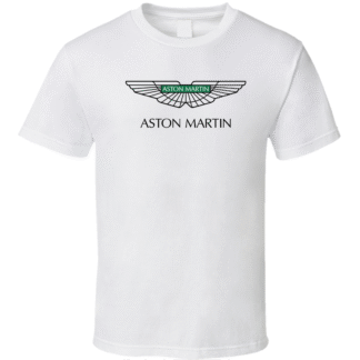 Aston Martin White Unisex Heavy Cotton Tee T shirt