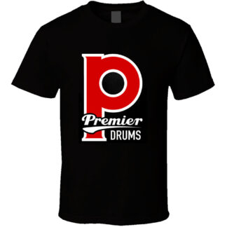Premier Drums Logo T shirt Unisex Heavy Cotton Tee
