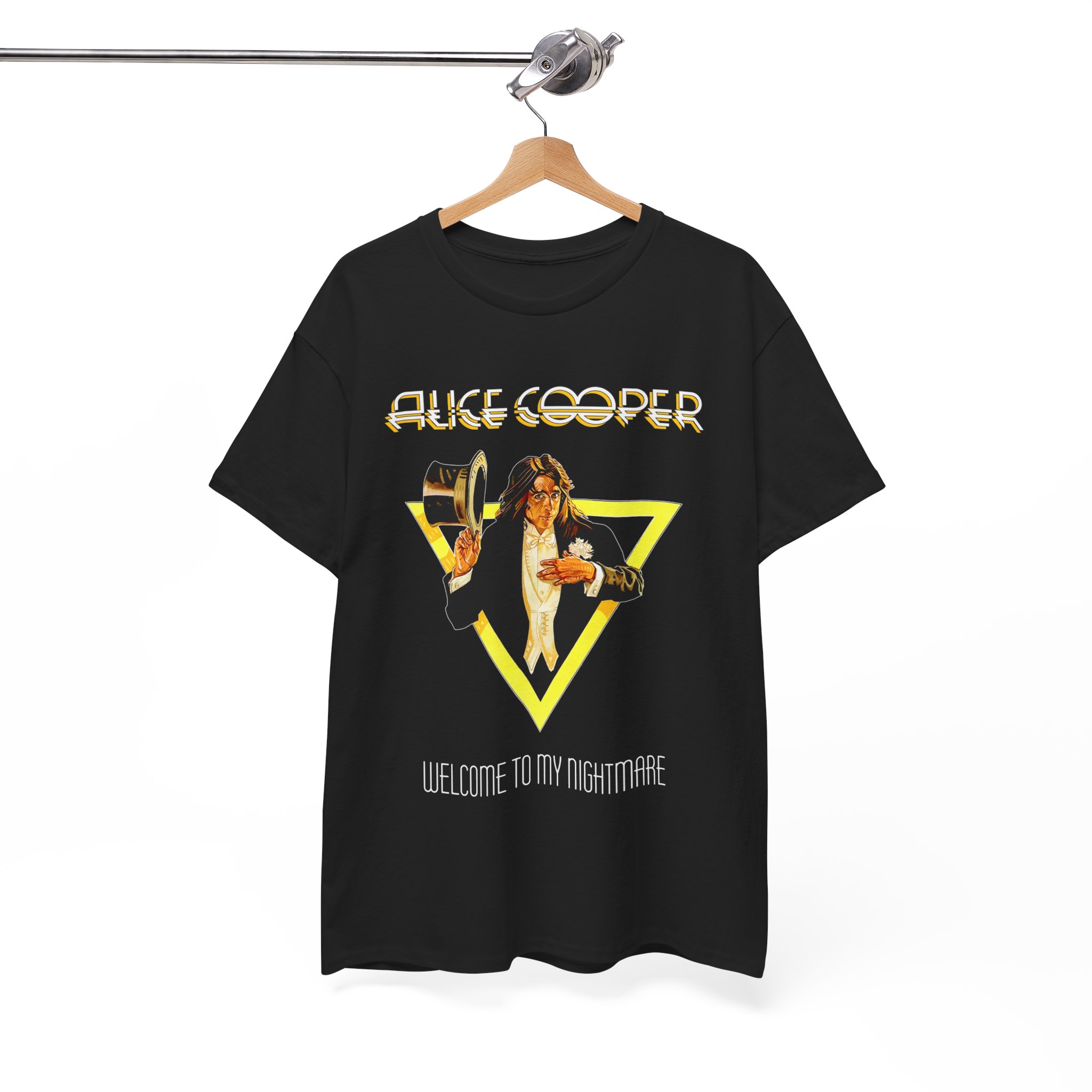 Alice Cooper Welcome To The Nightmare Black Unisex Heavy Cotton Tee - Image 8