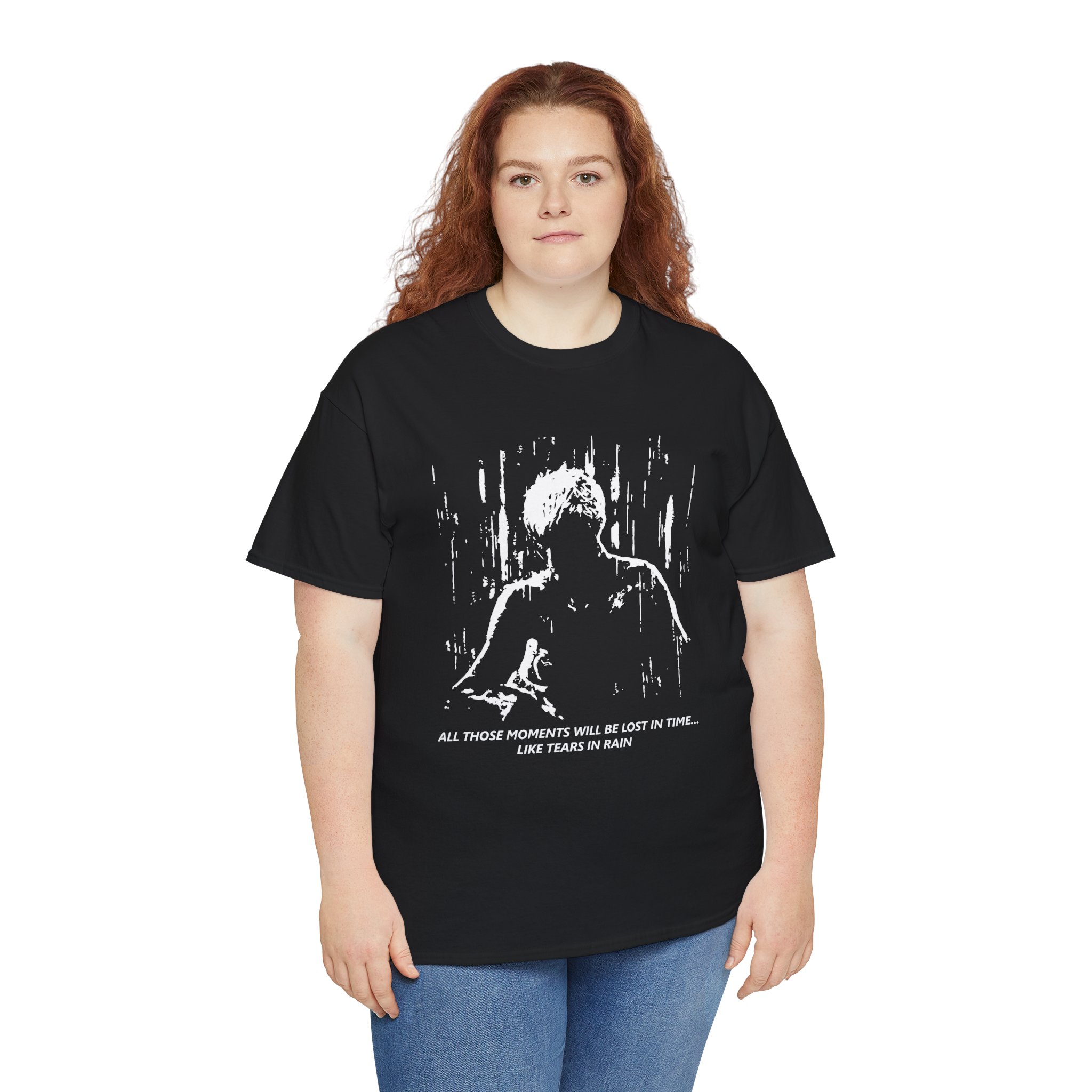 All Those Moments Will Be Lost In Time Like Tears In The Rain Unisex Heavy Cotton Tee - Image 16
