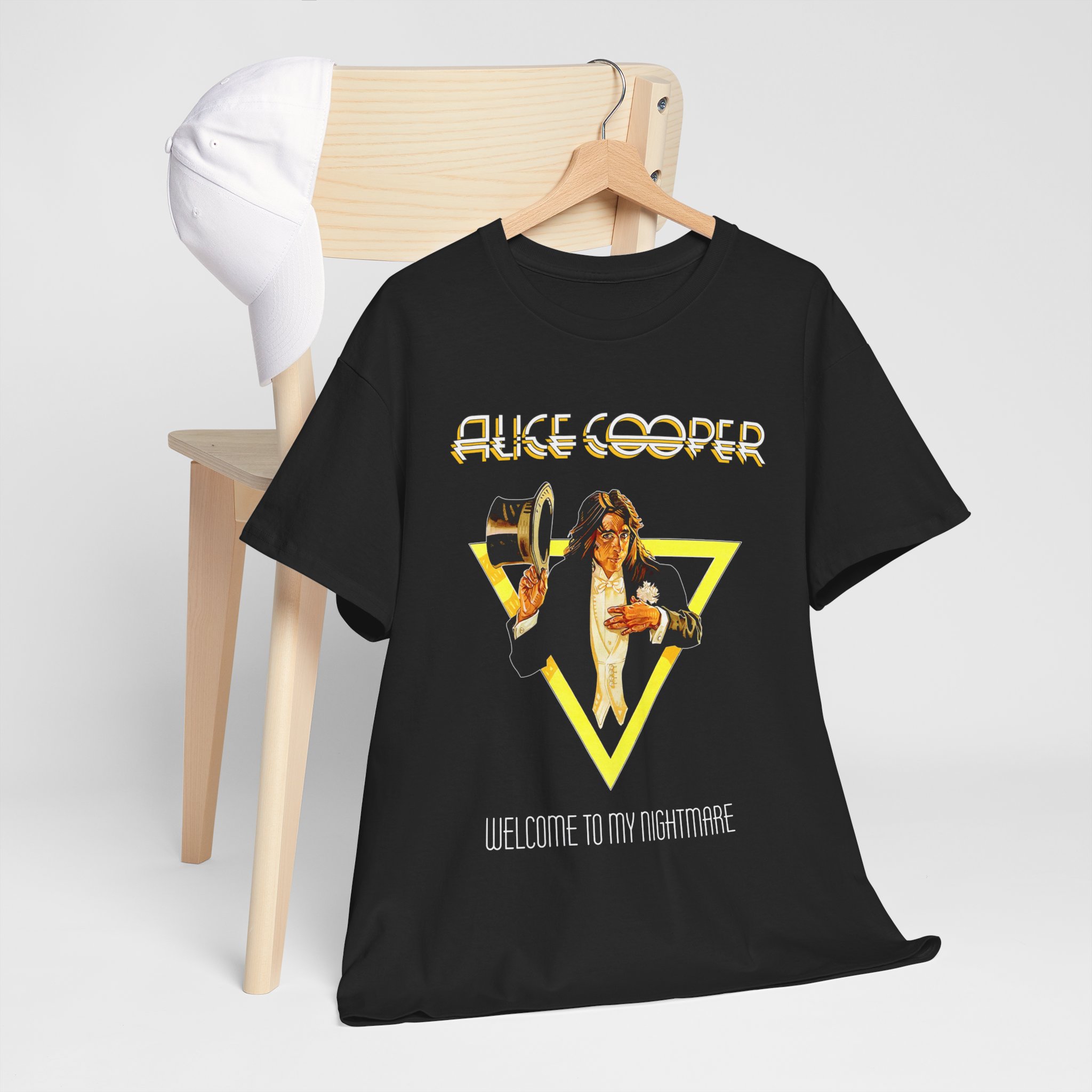 Alice Cooper Welcome To The Nightmare Black Unisex Heavy Cotton Tee - Image 9