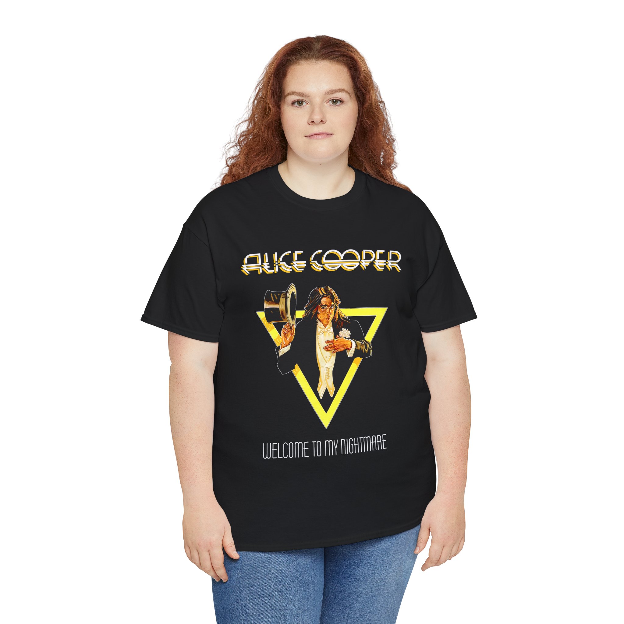 Alice Cooper Welcome To The Nightmare Black Unisex Heavy Cotton Tee - Image 16