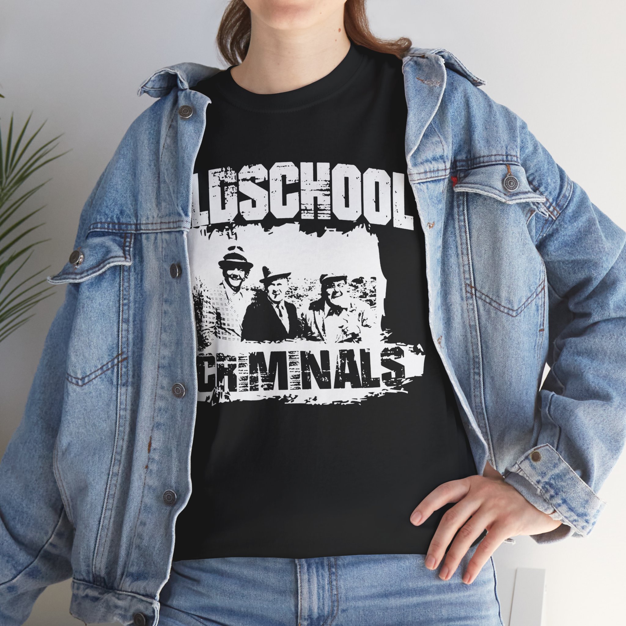 Oldschool Criminal Unisex Heavy Cotton Tee - Image 24