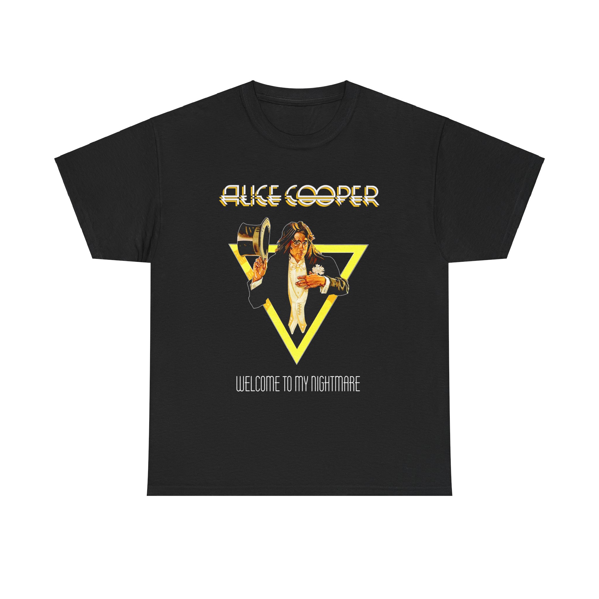 Alice Cooper Welcome To The Nightmare Black Unisex Heavy Cotton Tee - Image 2