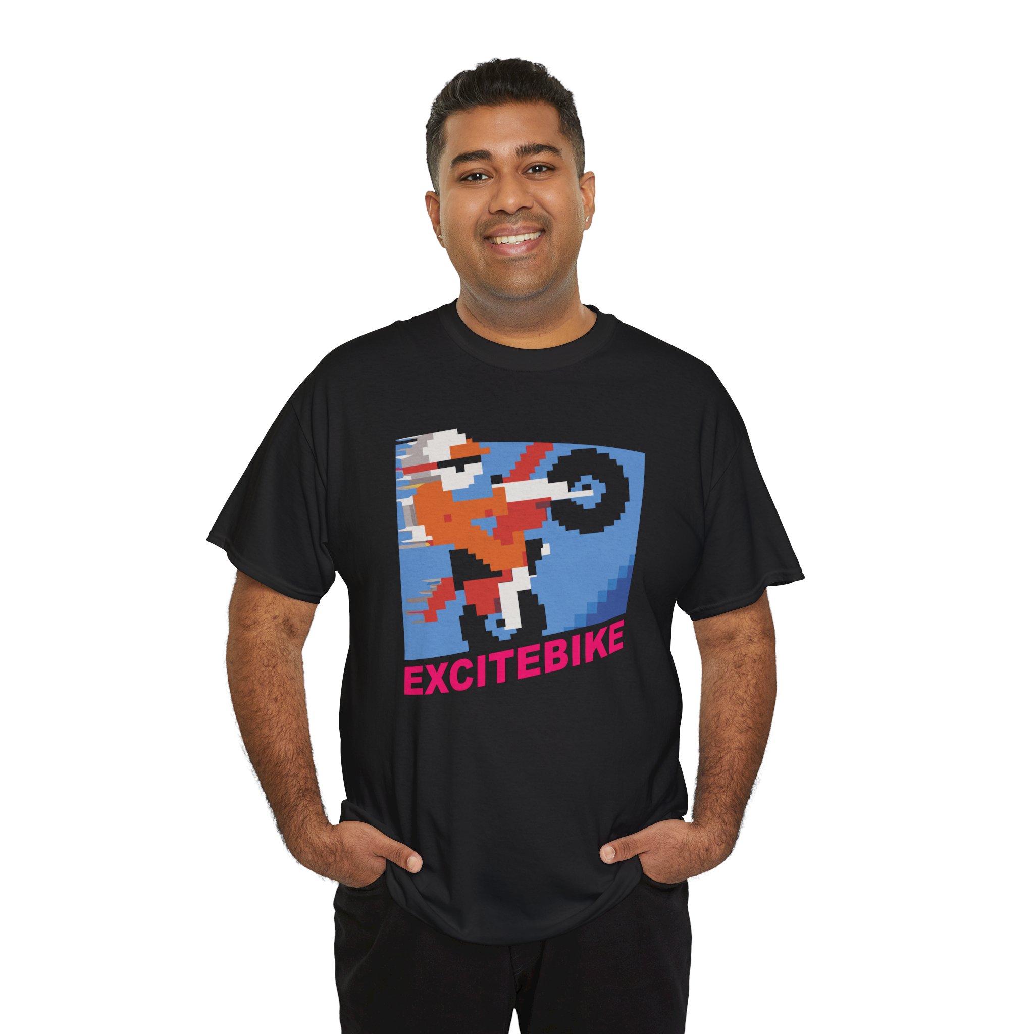 Excitebike Game NES Classic Unisex Heavy Cotton Tee - Image 18