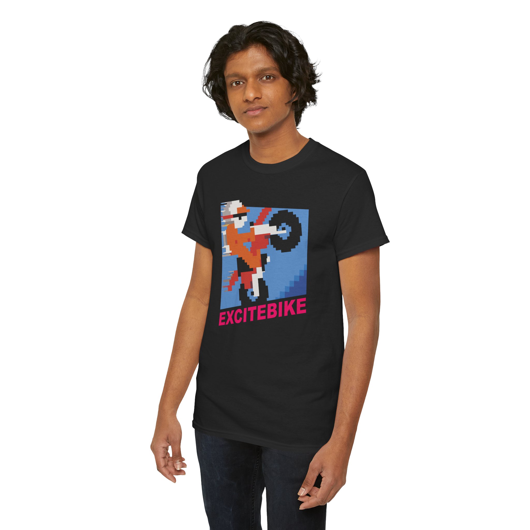 Excitebike Game NES Classic Unisex Heavy Cotton Tee - Image 20