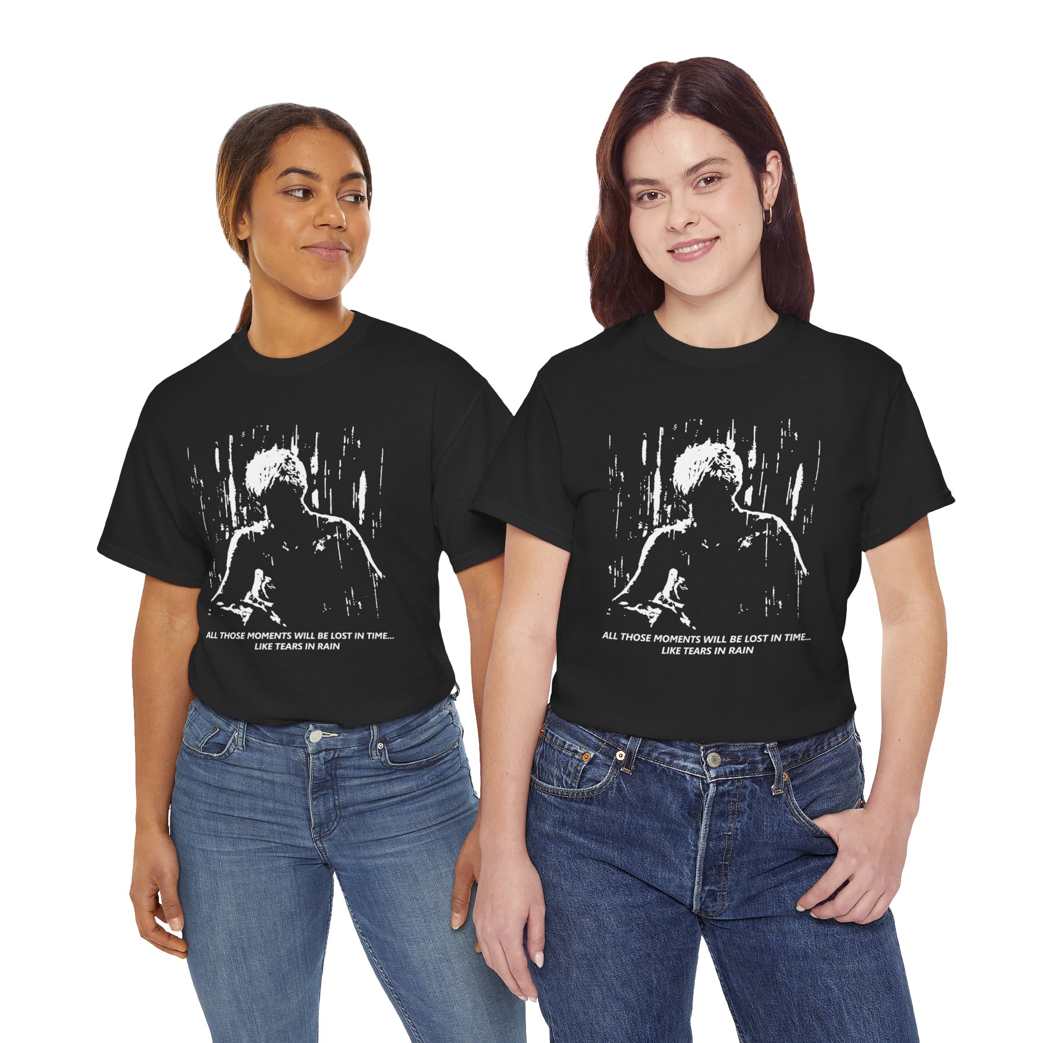 All Those Moments Will Be Lost In Time Like Tears In The Rain Unisex Heavy Cotton Tee - Image 25