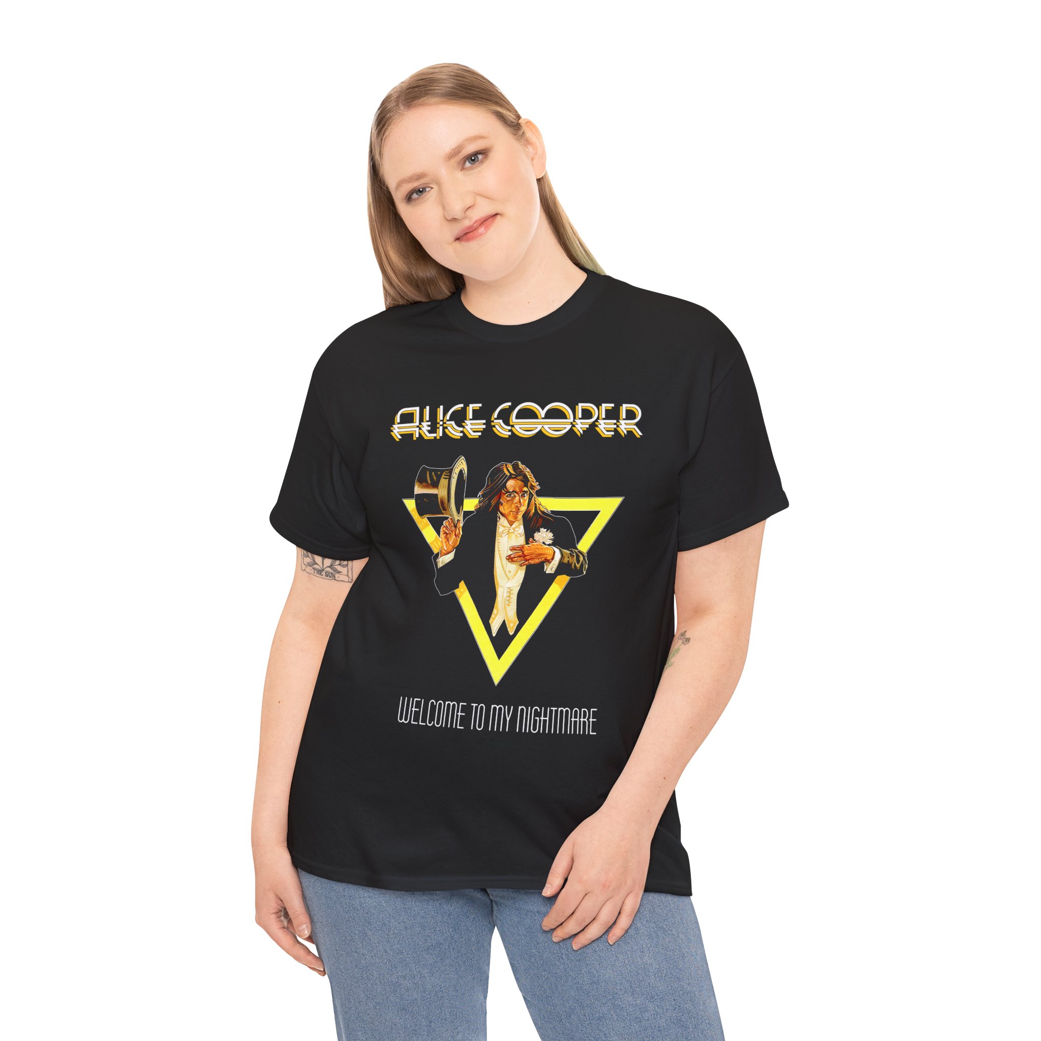 Alice Cooper Welcome To The Nightmare Black Unisex Heavy Cotton Tee - Image 13