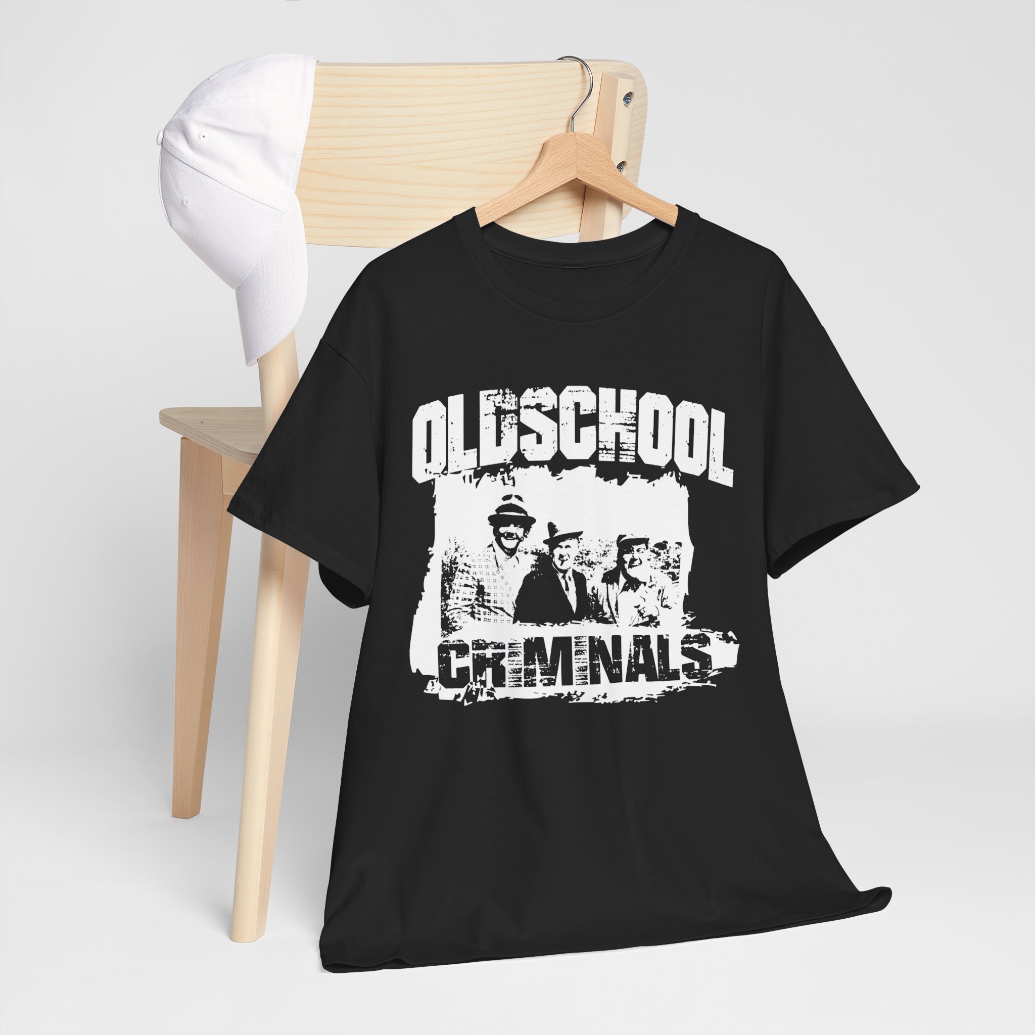 Oldschool Criminal Unisex Heavy Cotton Tee - Image 9