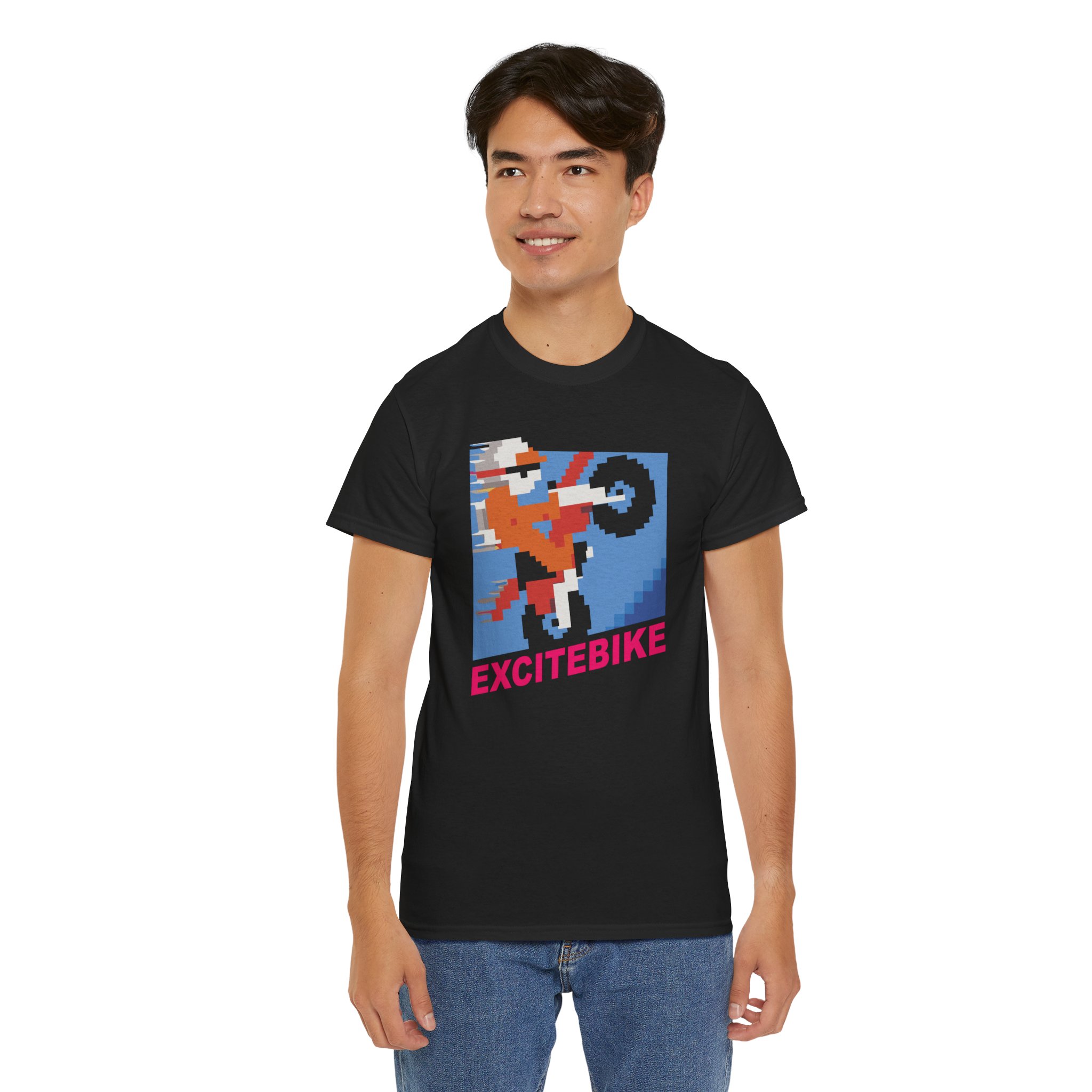 Excitebike Game NES Classic Unisex Heavy Cotton Tee - Image 22
