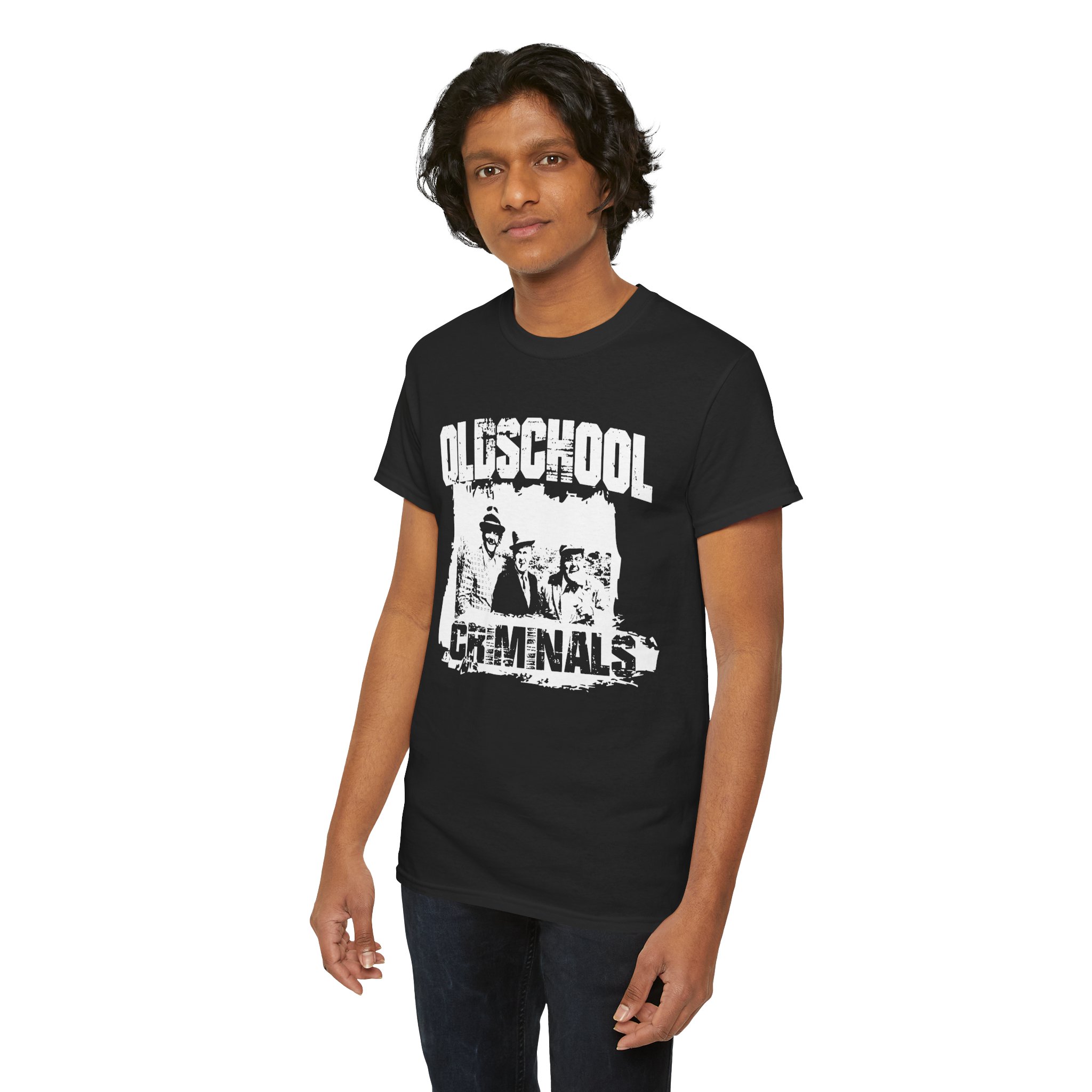 Oldschool Criminal Unisex Heavy Cotton Tee - Image 20