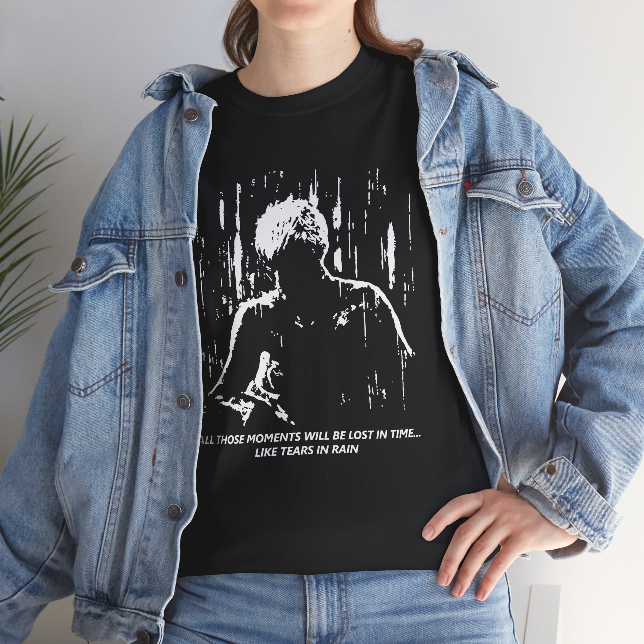 All Those Moments Will Be Lost In Time Like Tears In The Rain Unisex Heavy Cotton Tee - Image 24