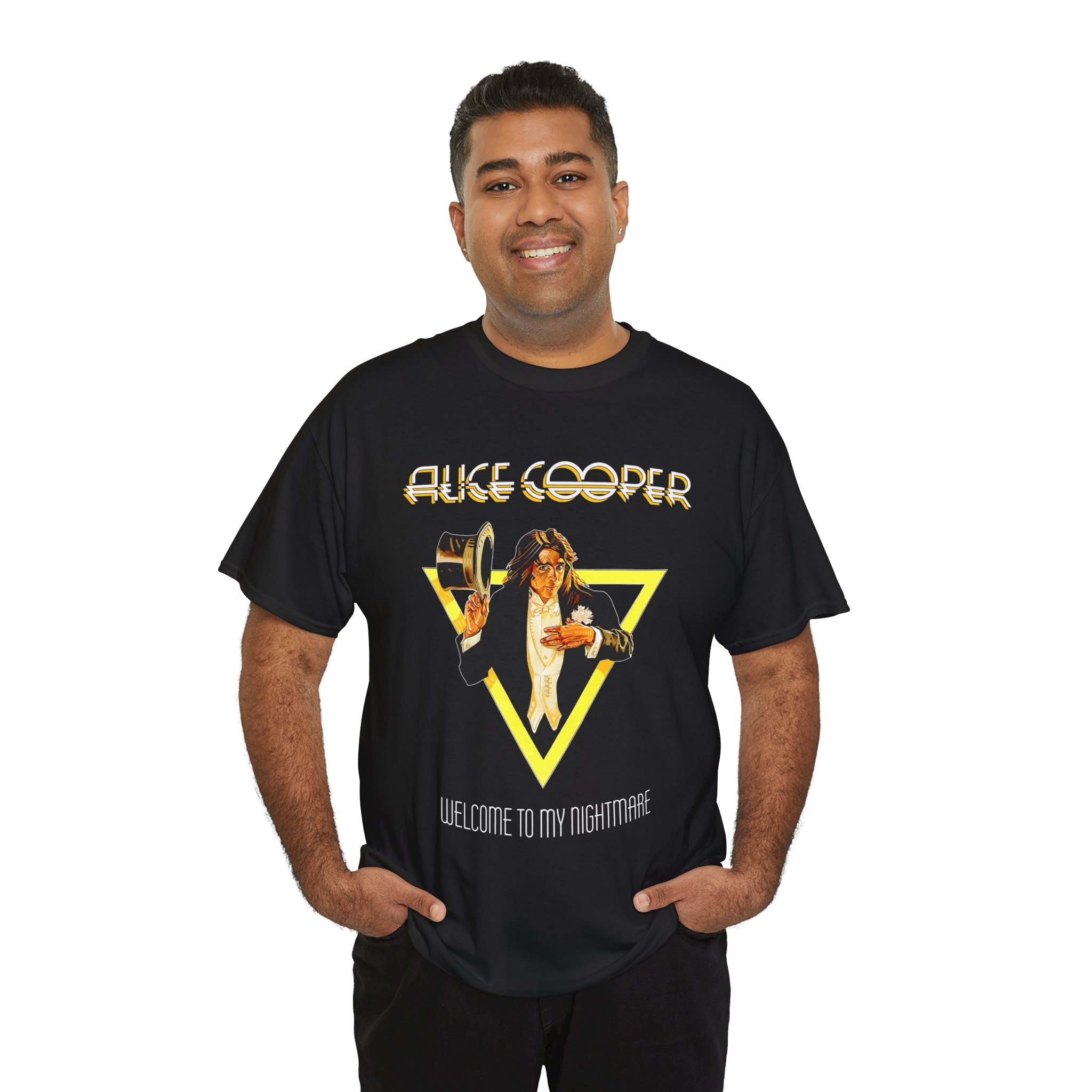 Alice Cooper Welcome To The Nightmare Black Unisex Heavy Cotton Tee - Image 18