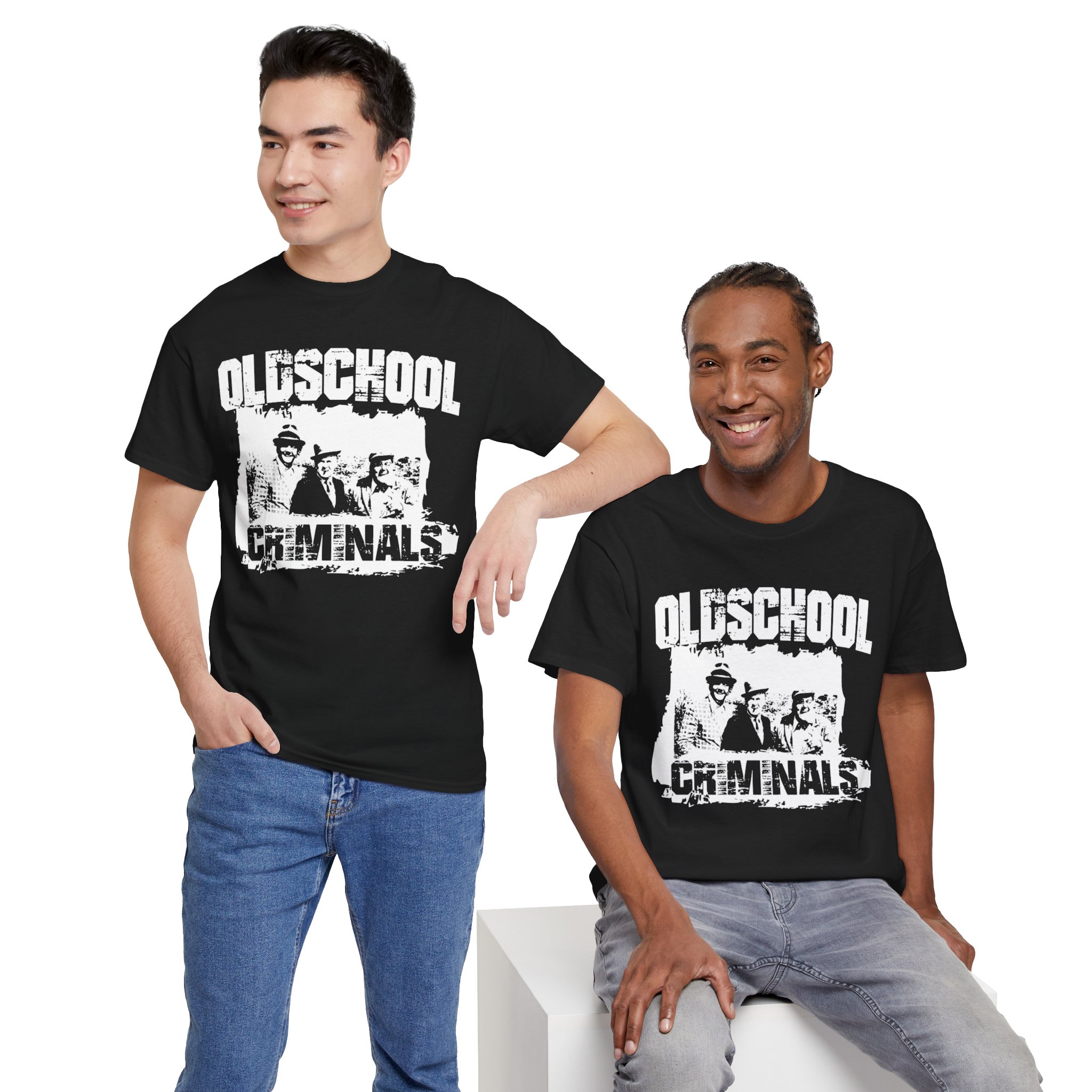 Oldschool Criminal Unisex Heavy Cotton Tee - Image 26