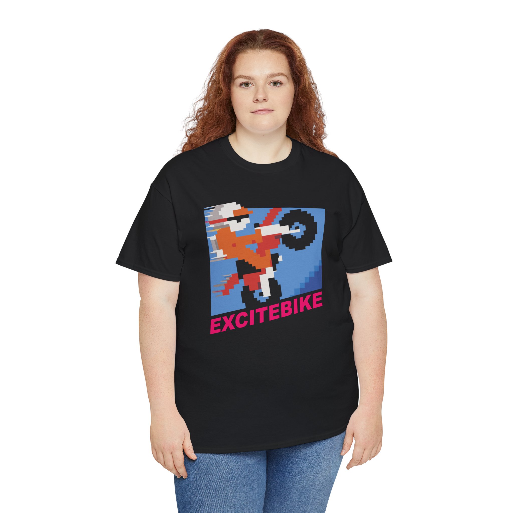 Excitebike Game NES Classic Unisex Heavy Cotton Tee - Image 16