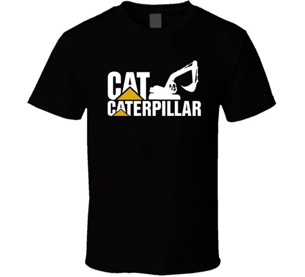 Caterpilar Logo Equipment T-shirt Unisex Heavy Cotton Tee