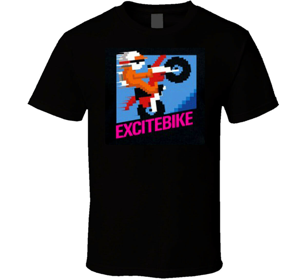 Excitebike Game NES Classic Unisex Heavy Cotton Tee