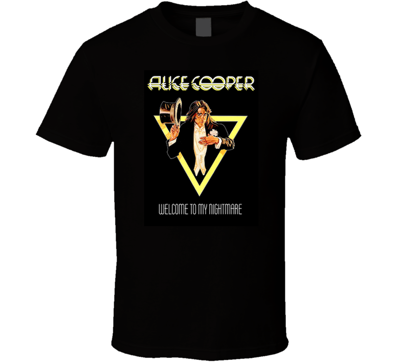 Alice Cooper Welcome To The Nightmare Black Unisex Heavy Cotton Tee