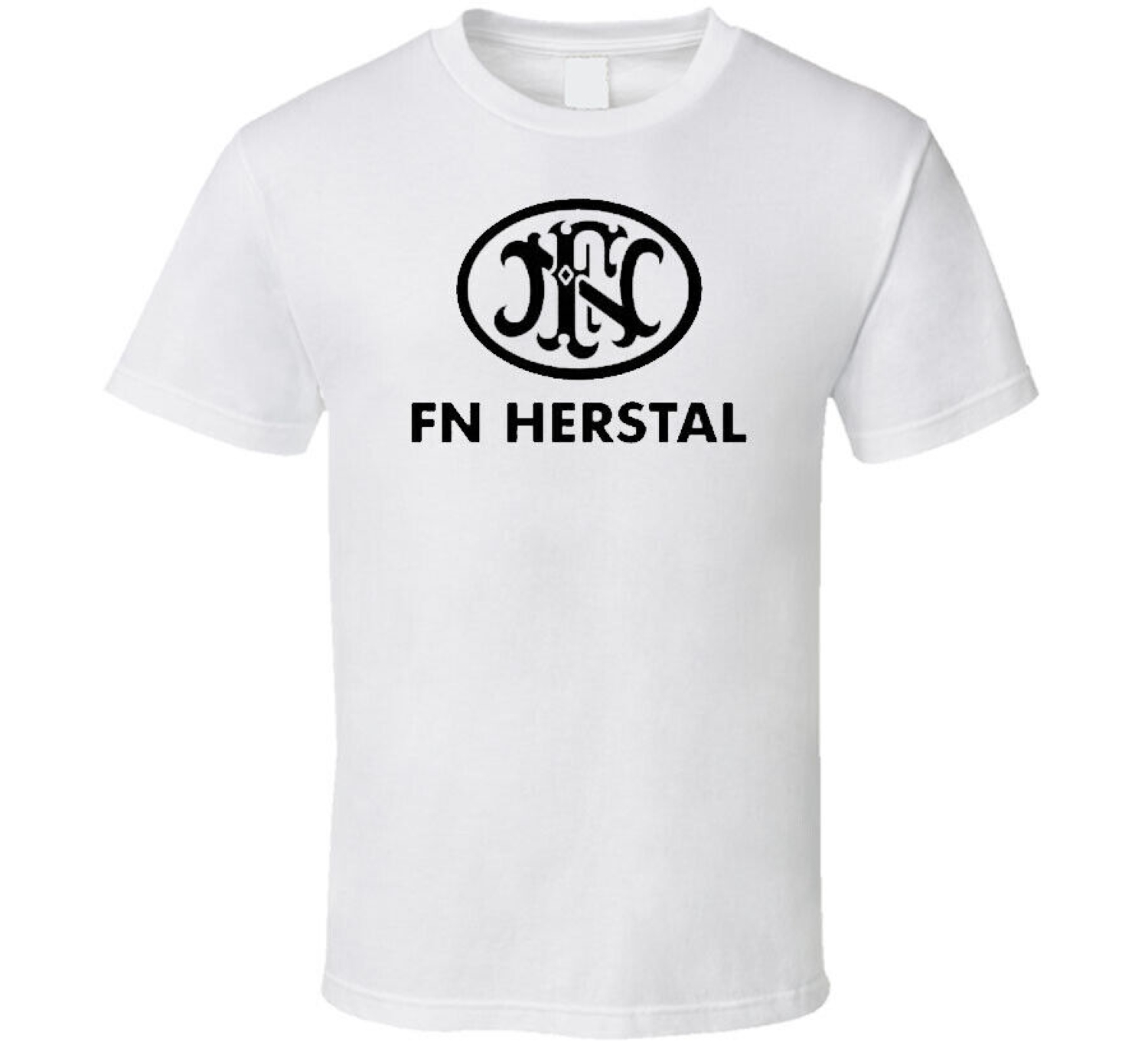 FN Herstal Design logo Gun Tee T shirt