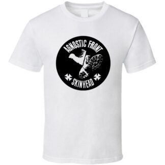 Agnostic Front Skinhead Punk Band Logo T-Shirt Tee