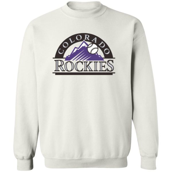 Colorado Rockies Baseball  Unisex Sizing Blend Material Gildan Crewneck Pullover Sweatshirt - Image 3