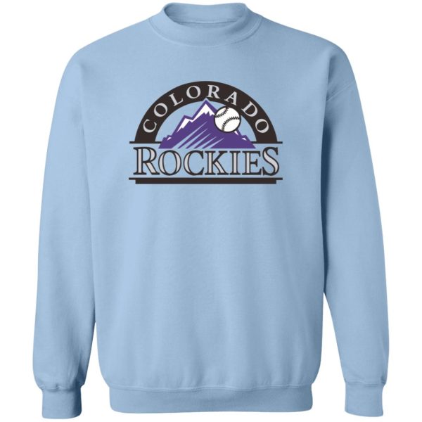 Colorado Rockies Baseball  Unisex Sizing Blend Material Gildan Crewneck Pullover Sweatshirt - Image 4