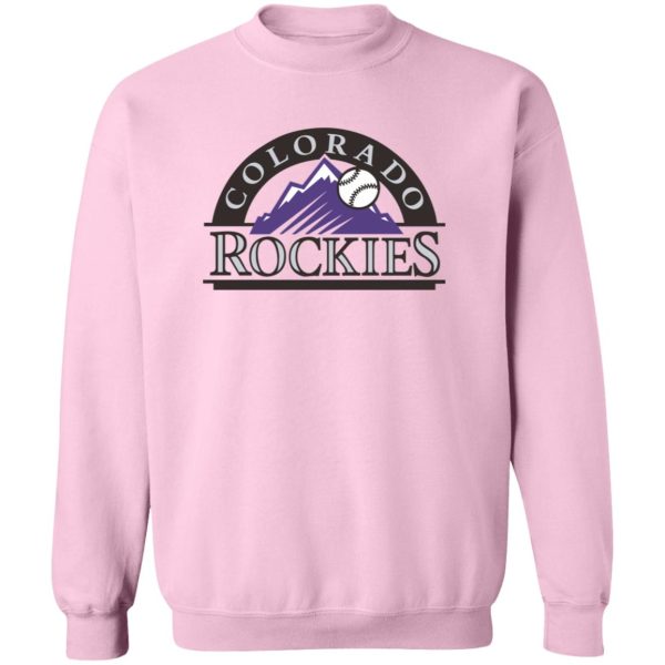 Colorado Rockies Baseball  Unisex Sizing Blend Material Gildan Crewneck Pullover Sweatshirt - Image 5