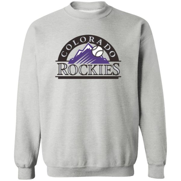 Colorado Rockies Baseball  Unisex Sizing Blend Material Gildan Crewneck Pullover Sweatshirt