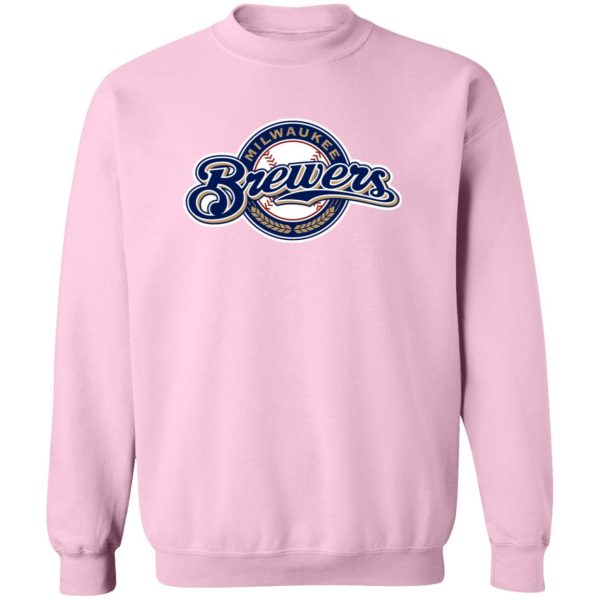 Milwaukee Brewers Baseball Unisex Sizing Blend Material Gildan Crewneck Pullover Sweatshirt - Image 8