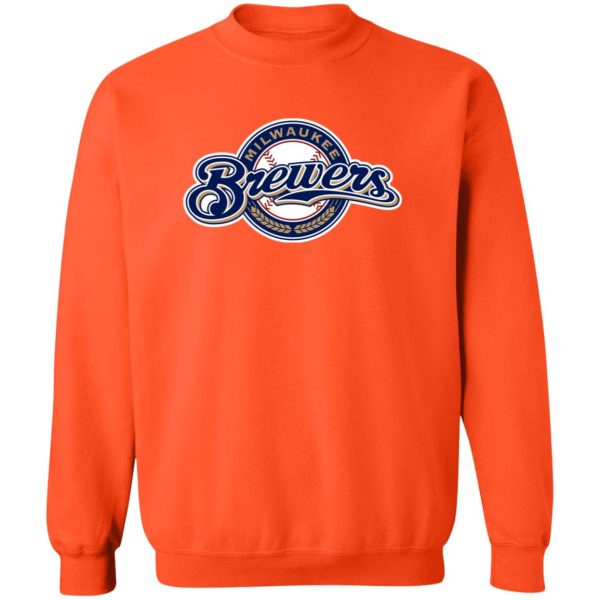 Milwaukee Brewers Baseball Unisex Sizing Blend Material Gildan Crewneck Pullover Sweatshirt - Image 12