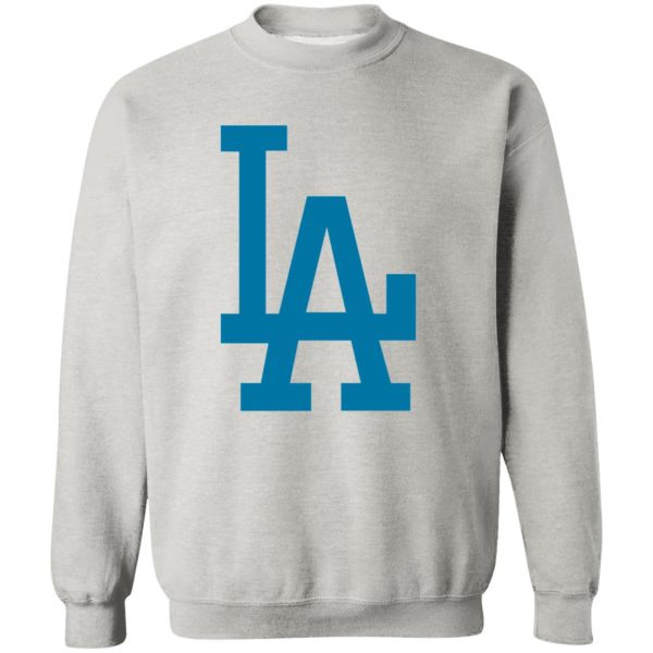 Los Angeles Dodgers Baseball Unisex Sizing Blend Material Gildan Crewneck Pullover Sweatshirt - Image 2