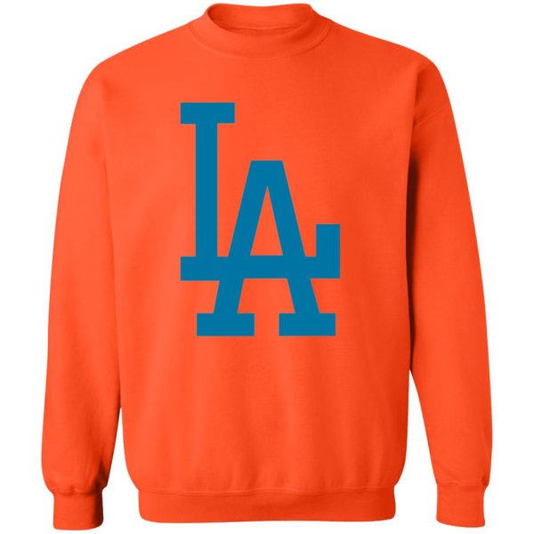 Los Angeles Dodgers Baseball Unisex Sizing Blend Material Gildan Crewneck Pullover Sweatshirt - Image 7