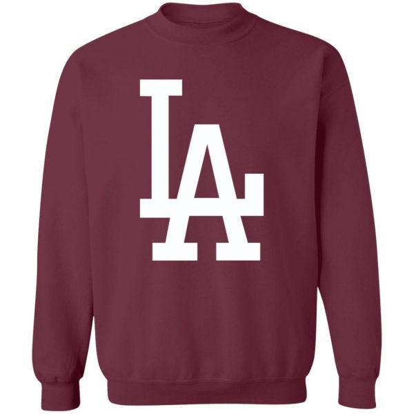 Los Angeles Dodgers Baseball Unisex Sizing Blend Material Gildan Crewneck Pullover Sweatshirt - Image 2