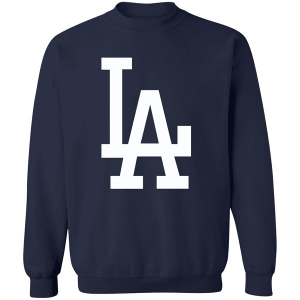 Los Angeles Dodgers Baseball Unisex Sizing Blend Material Gildan Crewneck Pullover Sweatshirt - Image 3