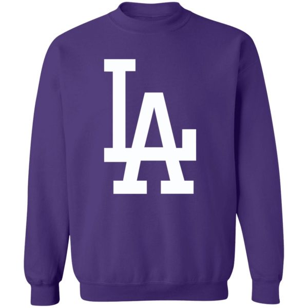 Los Angeles Dodgers Baseball Unisex Sizing Blend Material Gildan Crewneck Pullover Sweatshirt - Image 5